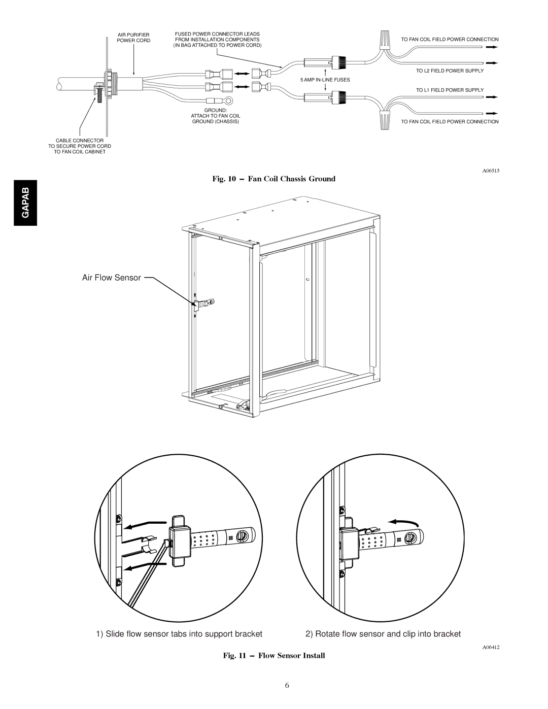 Bryant 2420, 1620, 2020 installation instructions Fan Coil Chassis Ground 