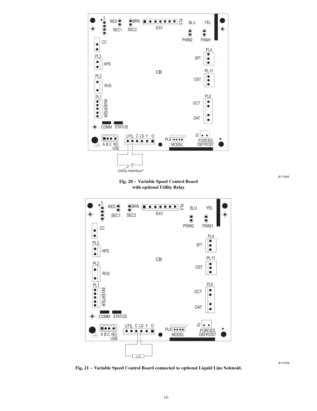 Bryant 280ANV installation instructions Variable Speed Control Board With optional Utility Relay 