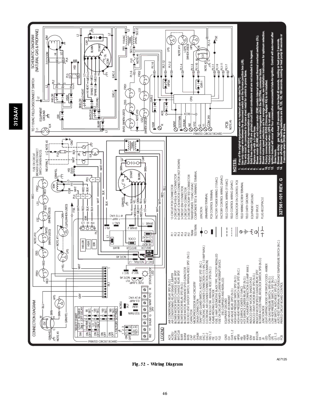 Bryant 312AAV/JAV instruction manual Wiring Diagram 