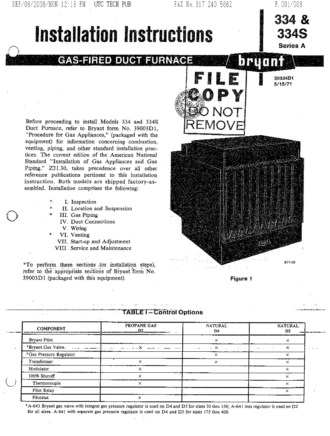 Bryant 334S manual 