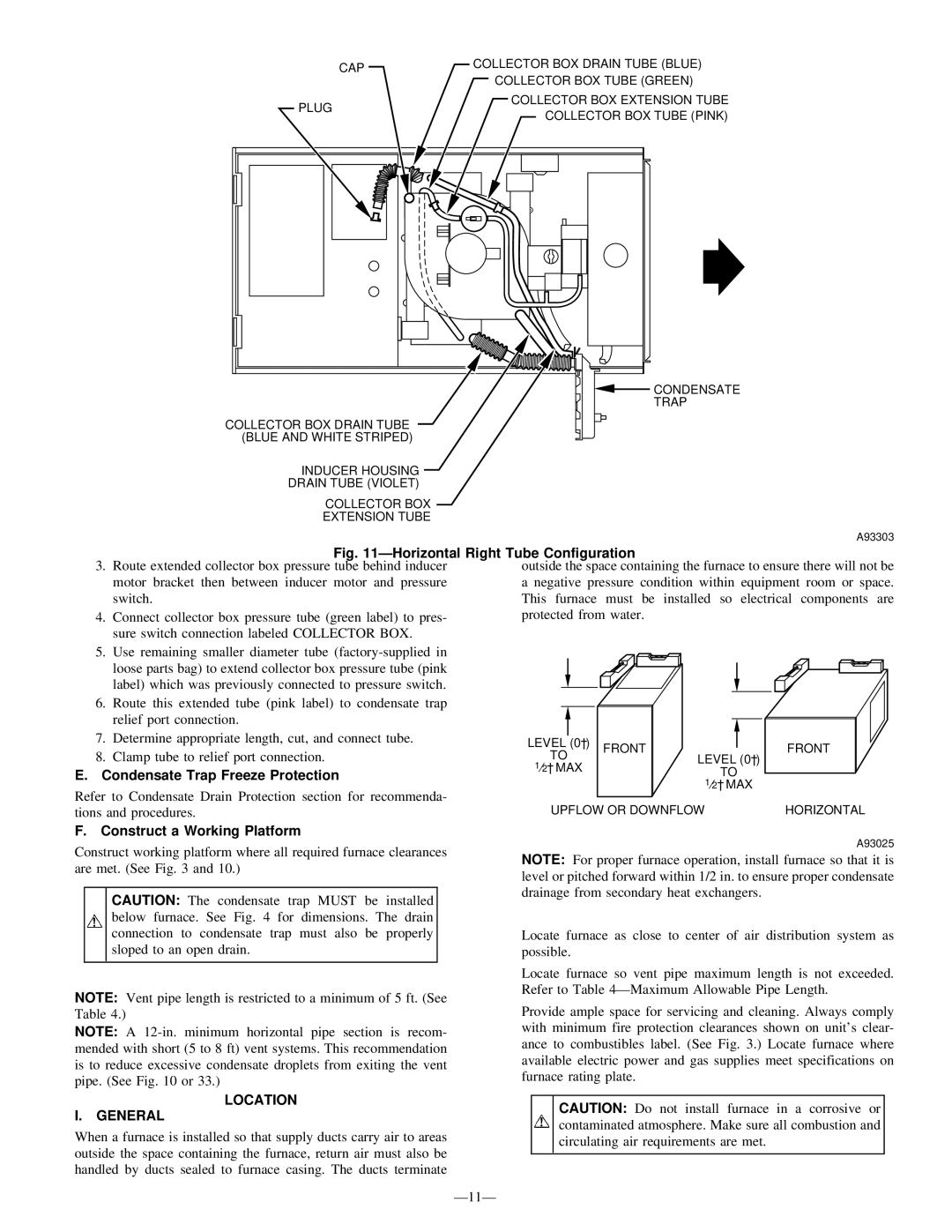 Bryant 345MAV instruction manual Front Upflow or Downflow Horizontal 