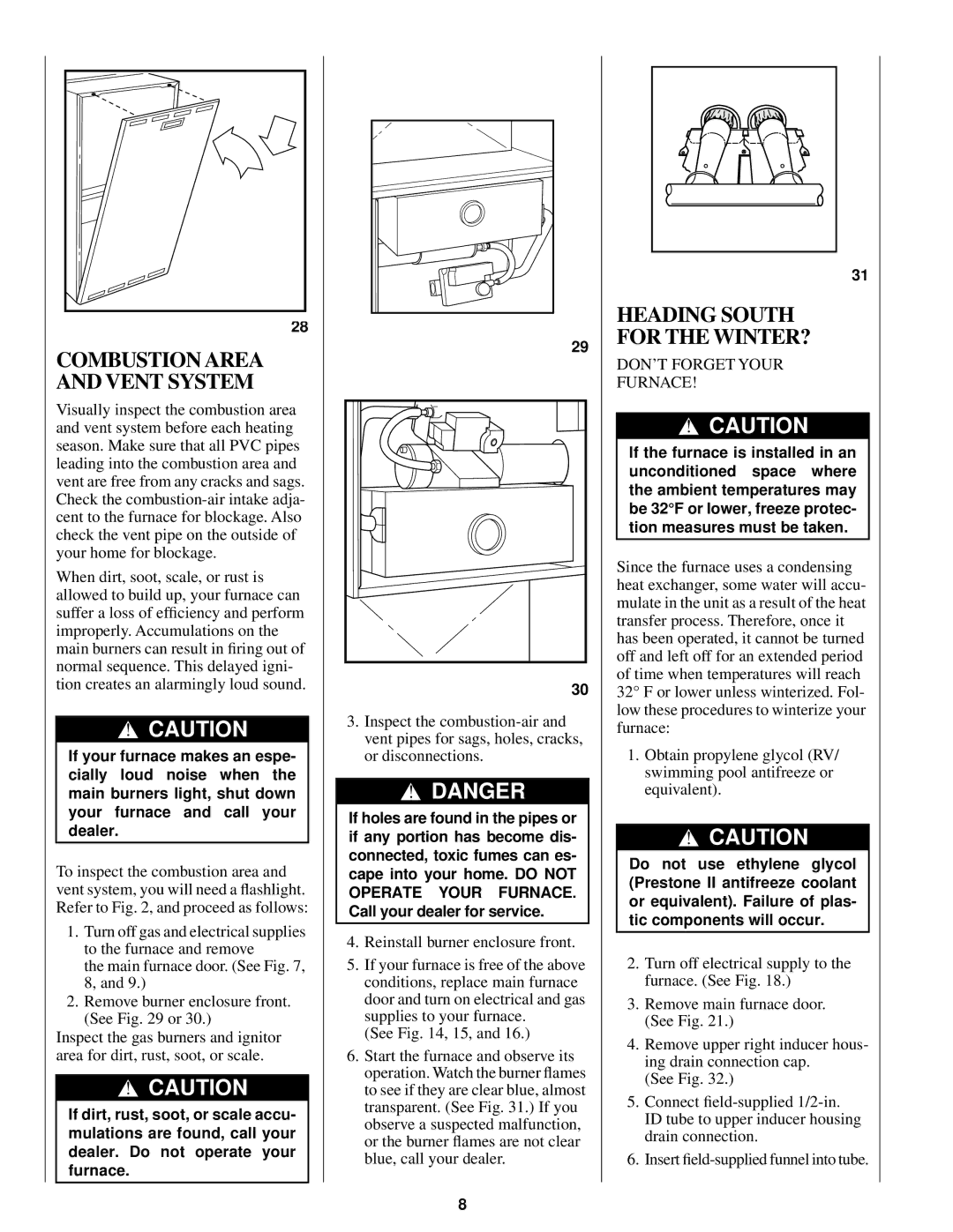 Bryant 345MAV manual Reinstall burner enclosure front, See , 15, DON’T Forget Your Furnace 