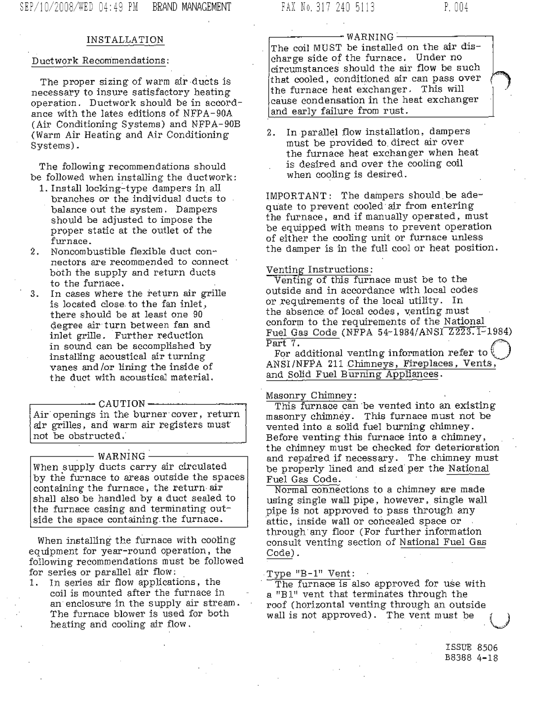 Bryant 349F manual 
