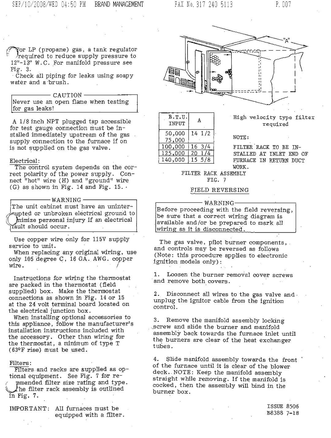 Bryant 349F manual 