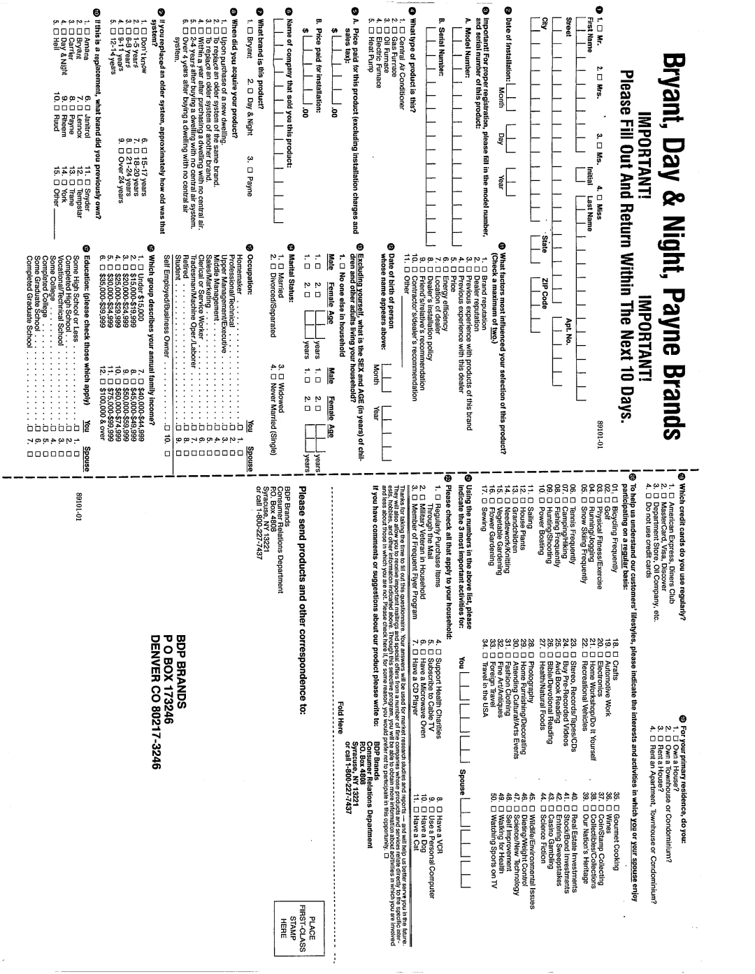 Bryant 349MAV manual 