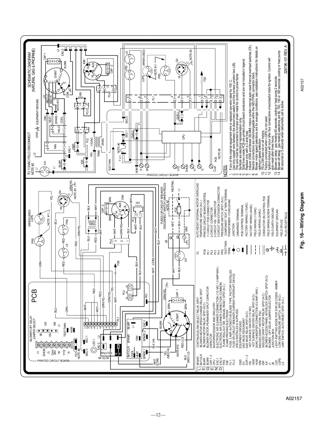 Bryant 350MAV user manual Pcb 