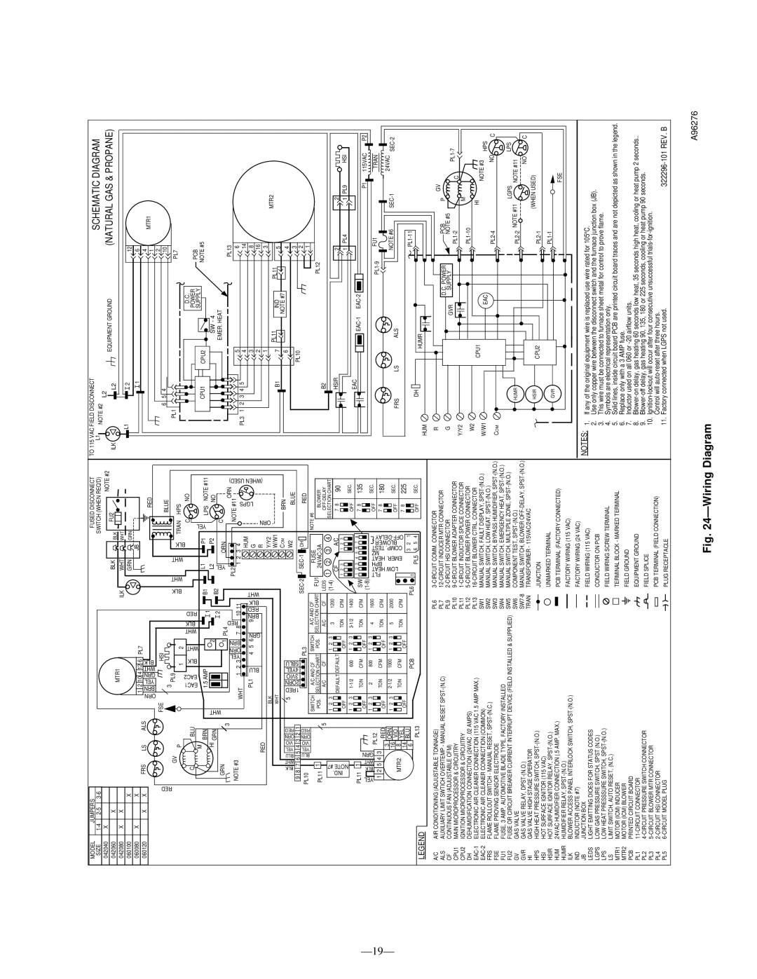 Bryant 355M-40-5, 355M-40-4 operating instructions ÐWiring Diagram 