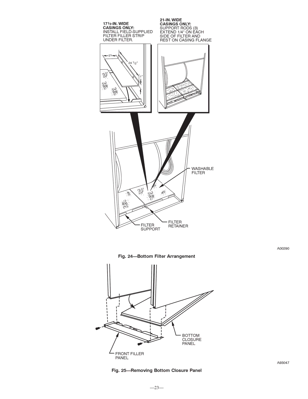 Bryant 355MAV instruction manual Bottom Filter Arrangement 