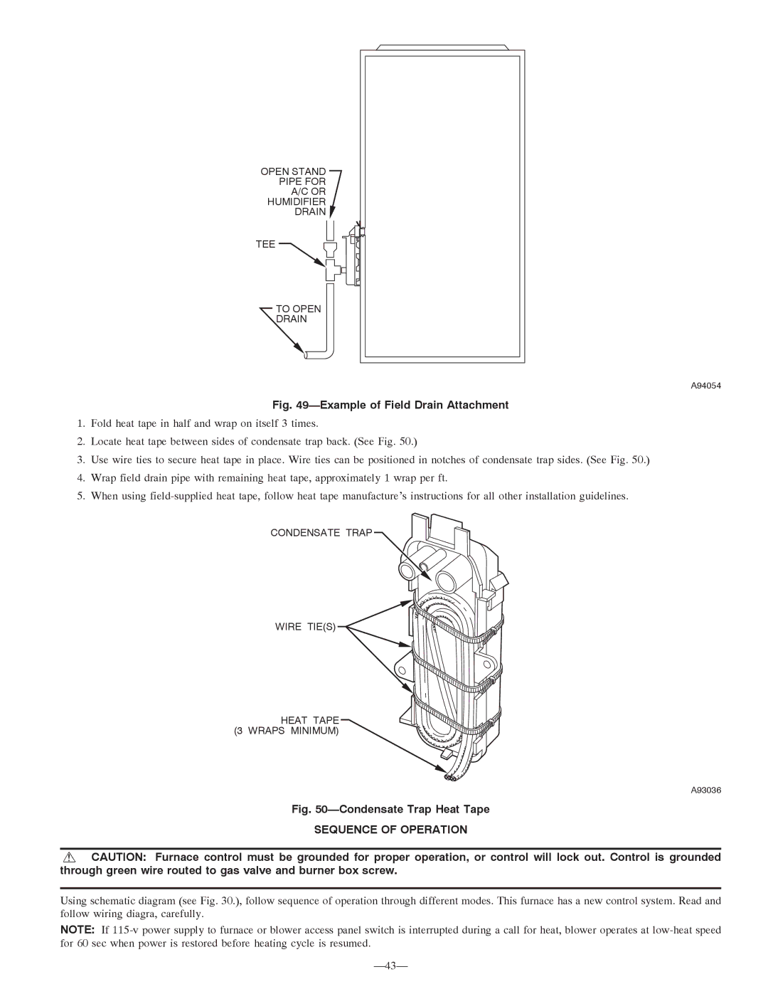 Bryant 355MAV instruction manual Example of Field Drain Attachment, Sequence of Operation 