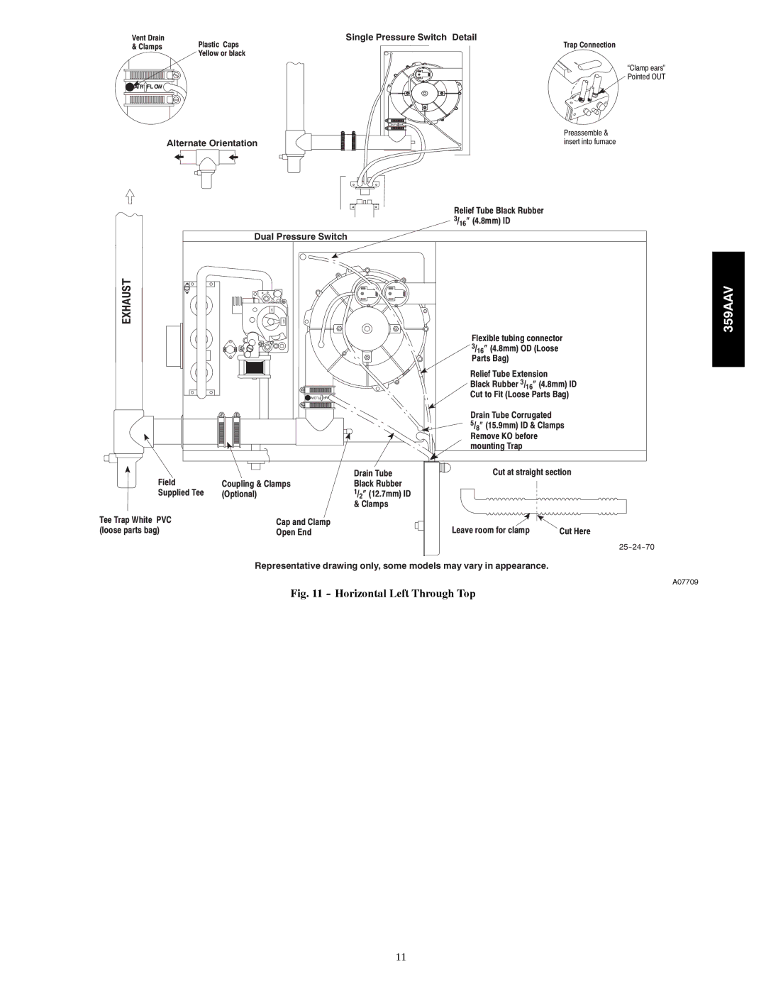 Bryant 359AAV instruction manual Exhaust 