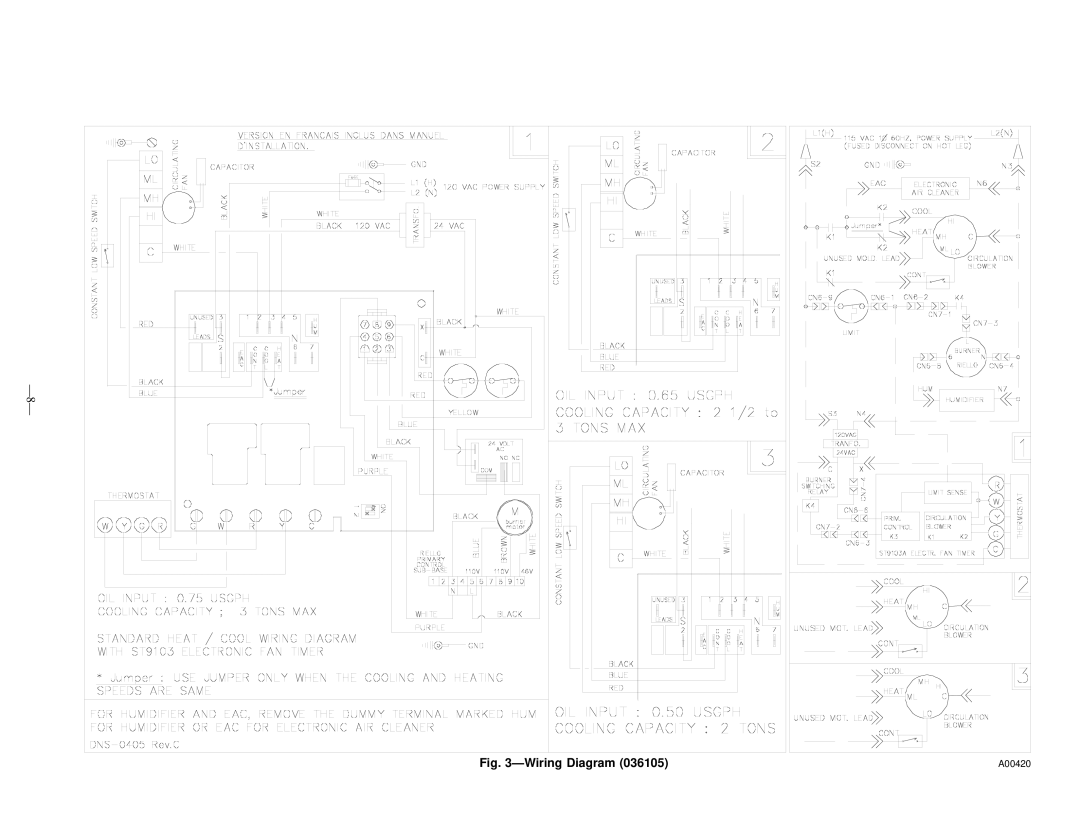 Bryant 369RAN instruction manual Wiring Diagram 