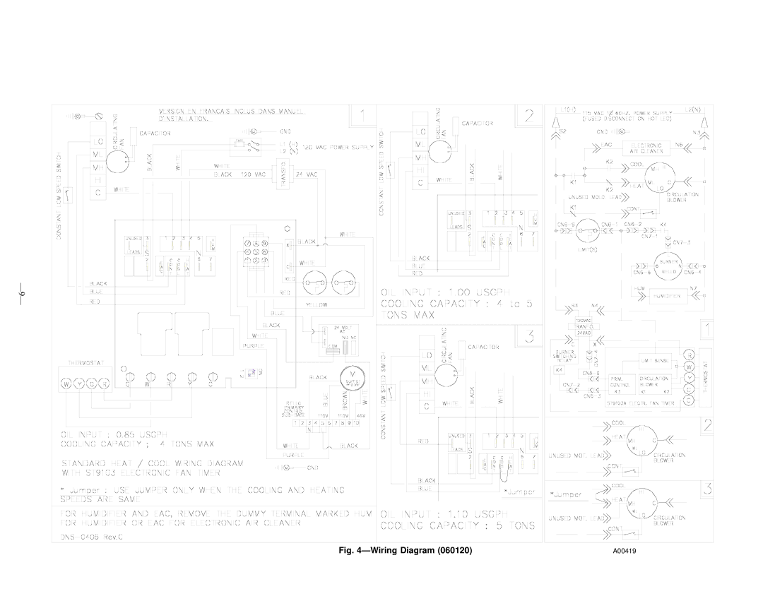 Bryant 369RAN instruction manual A00419 