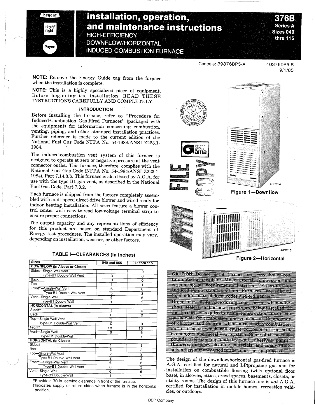 Bryant 376B manual 