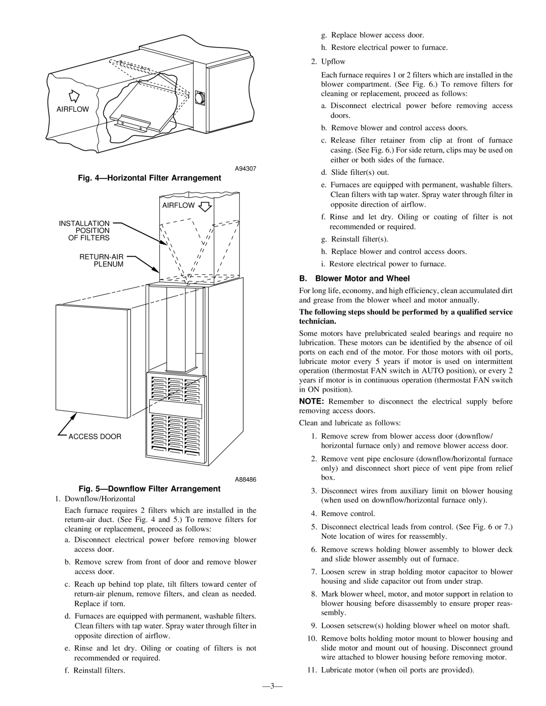 Bryant 383KAV instruction manual Ð3Ð, Blower Motor and Wheel 