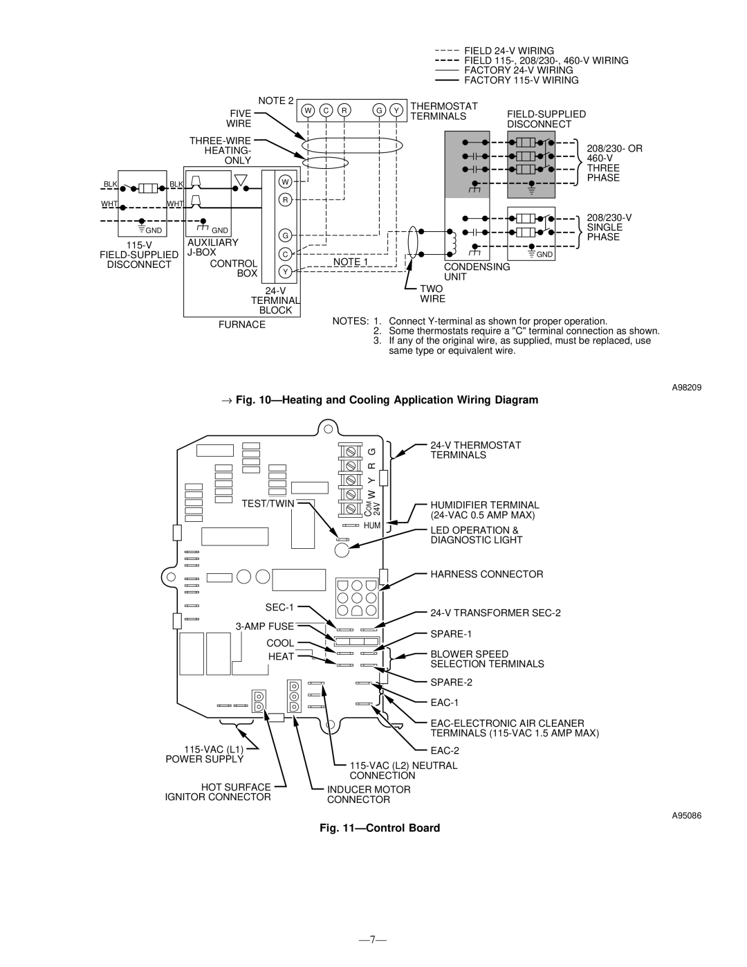 Bryant 383KAV instruction manual → ÐHeating and Cooling Application Wiring Diagram, Ð7Ð 