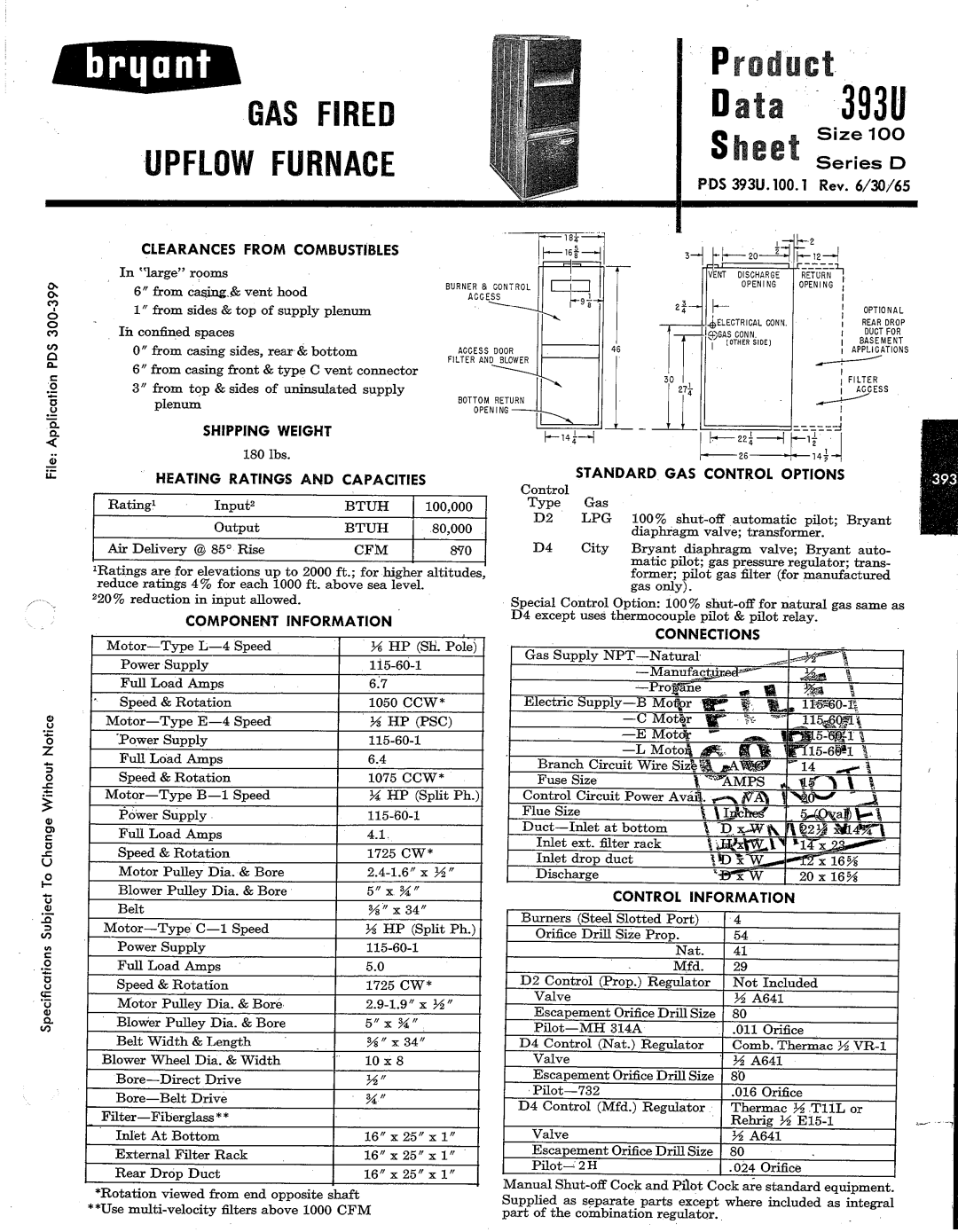 Bryant 393U manual 