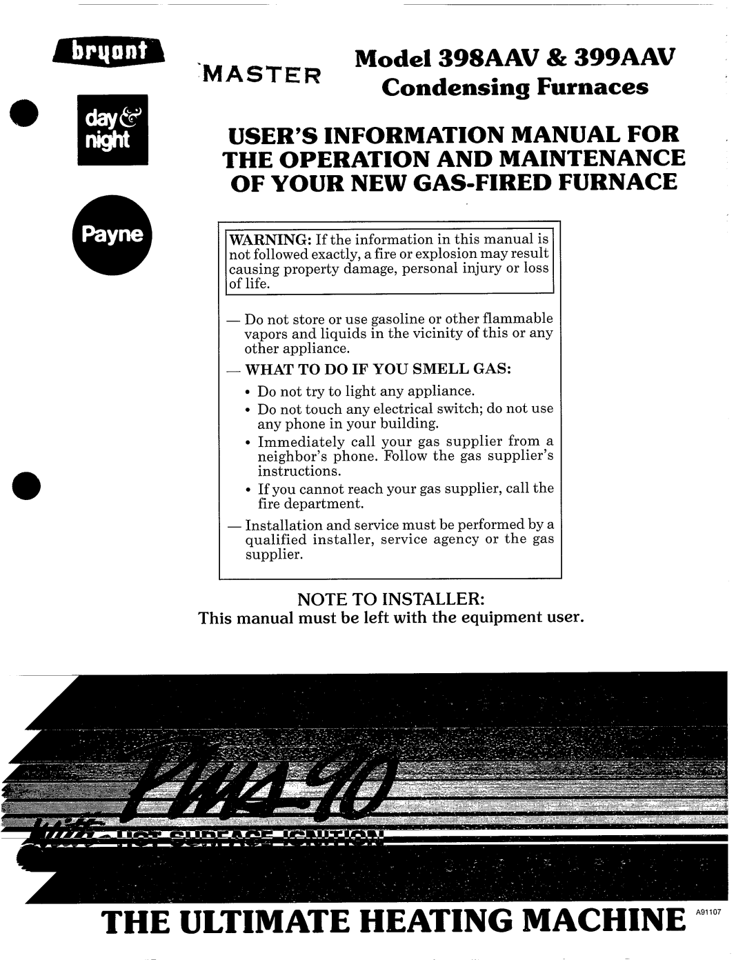 Bryant 398AAV manual 