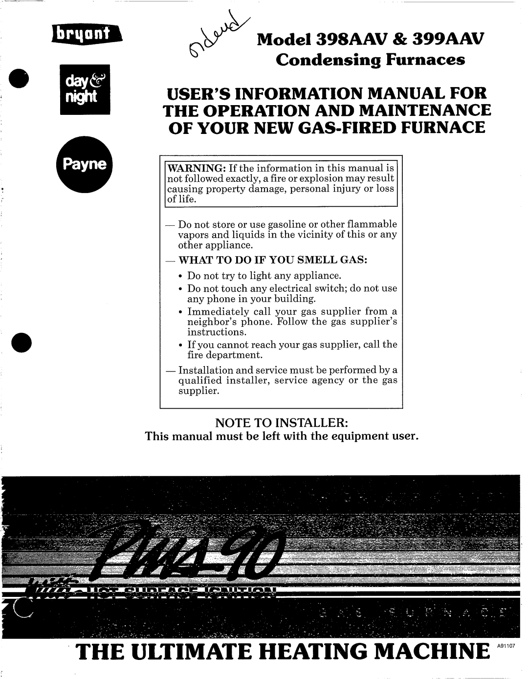 Bryant 399AAV manual 