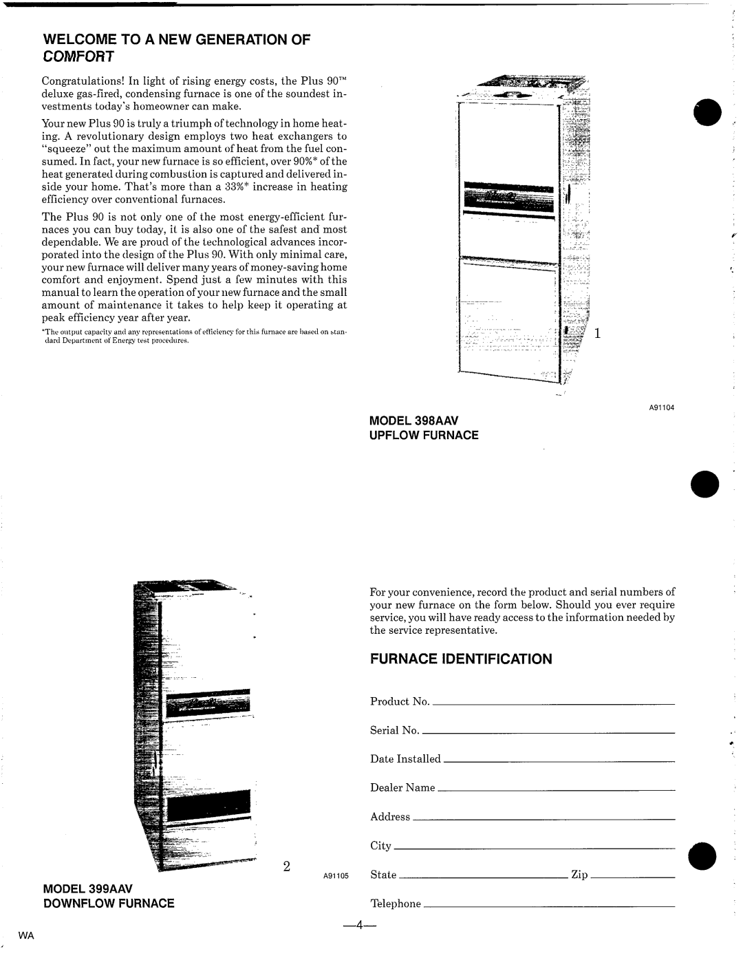 Bryant 399AAV manual 