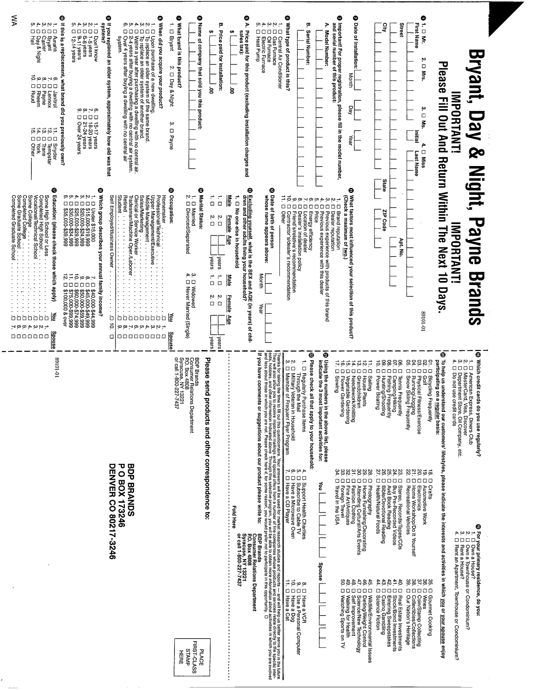 Bryant 399AAV manual 