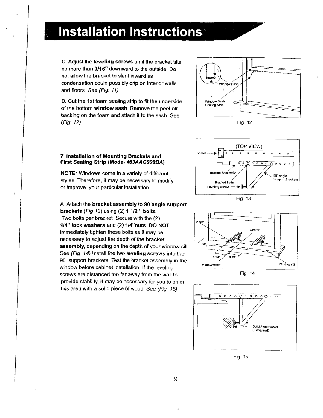 Bryant 463AAC005BA, 463AAC008BA manual 