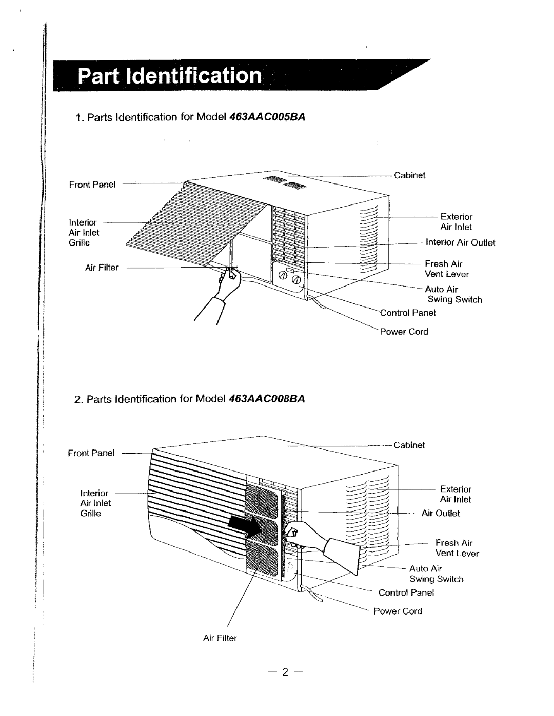 Bryant 463AAC008BA, 463AAC005BA manual 