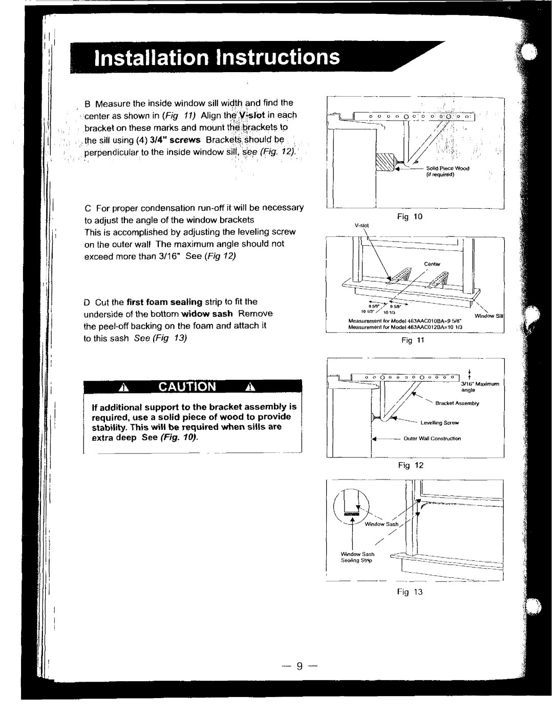 Bryant 463AAC012BA, 463AAC010BA manual 