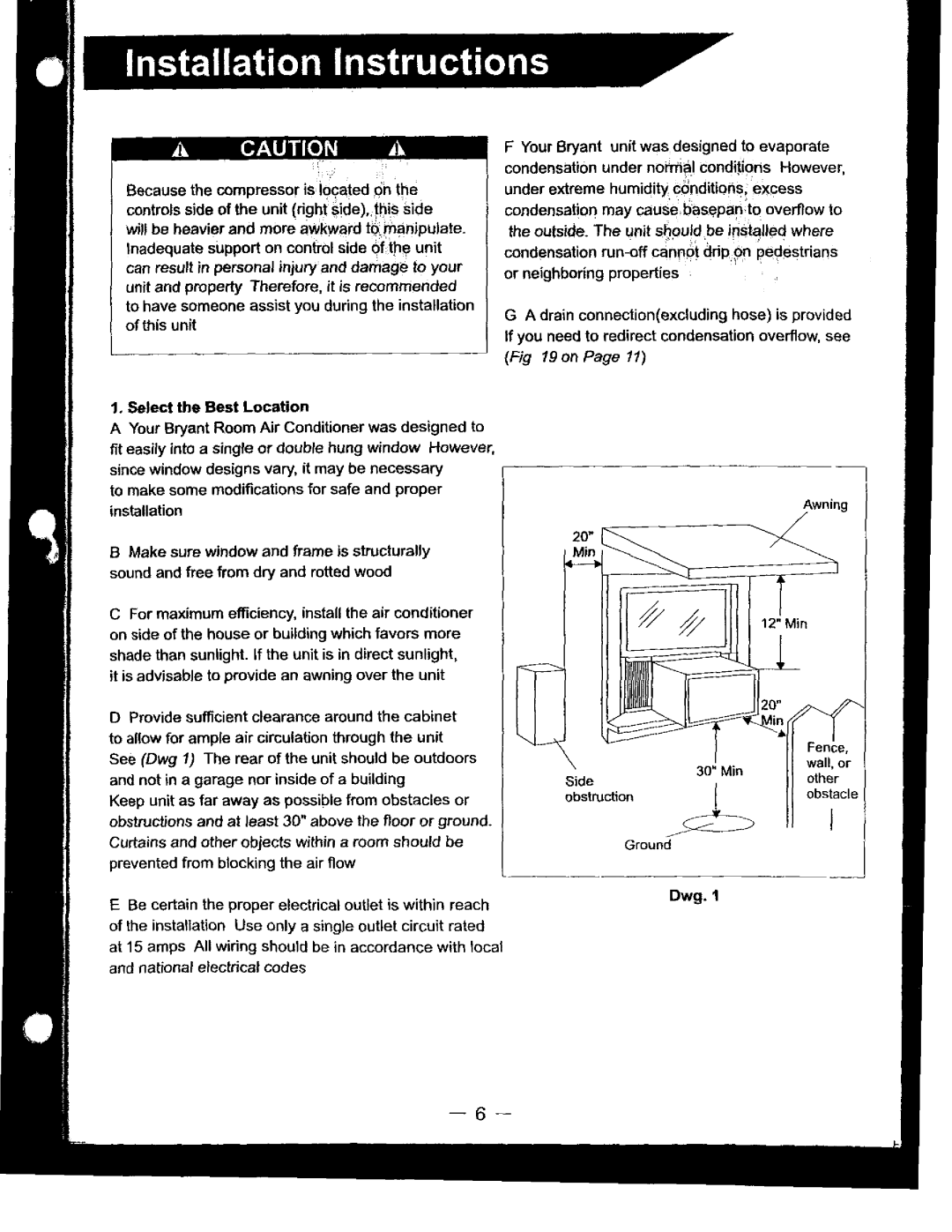 Bryant 463AAC010BA, 463AAC012BA manual 