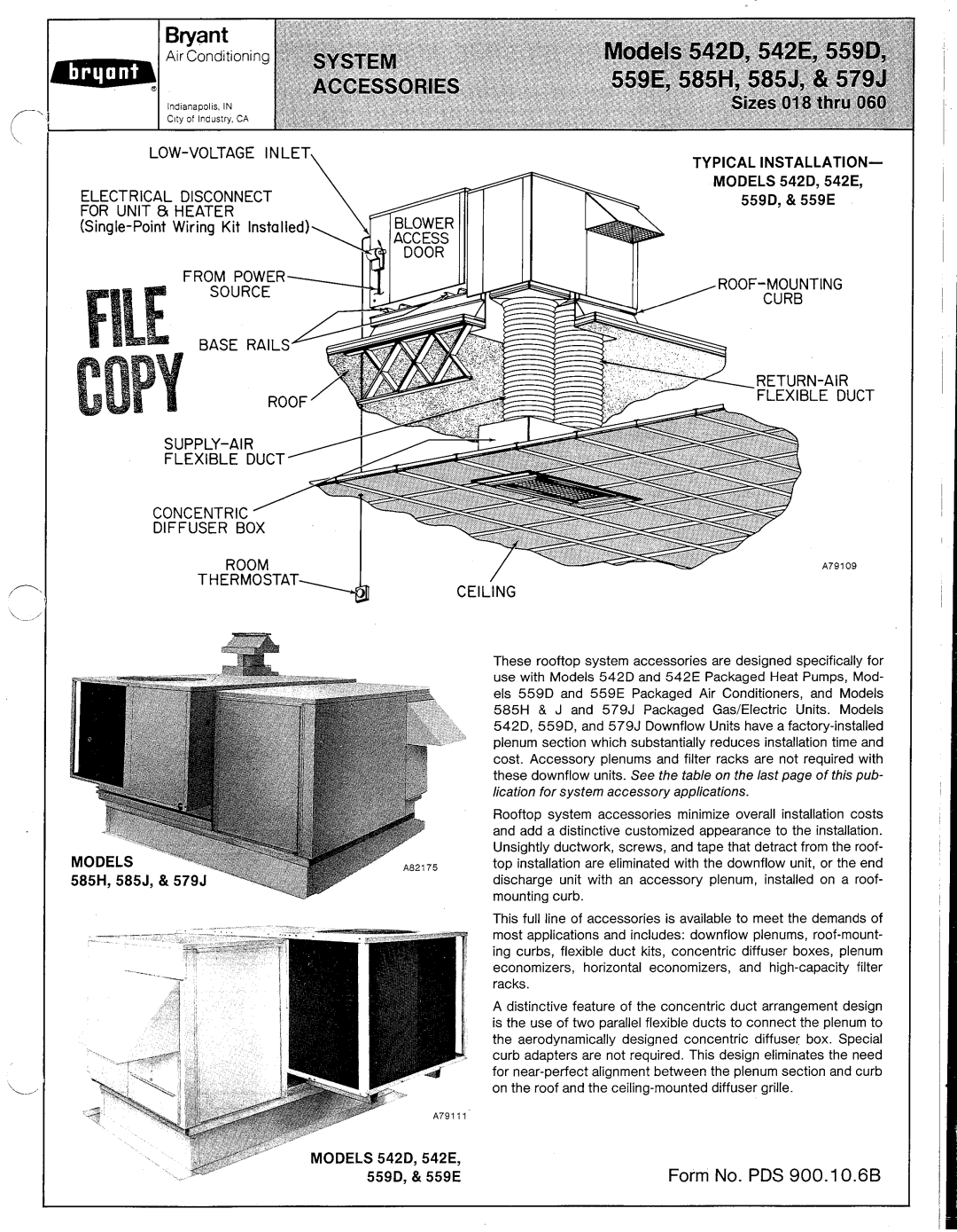 Bryant 542D manual 