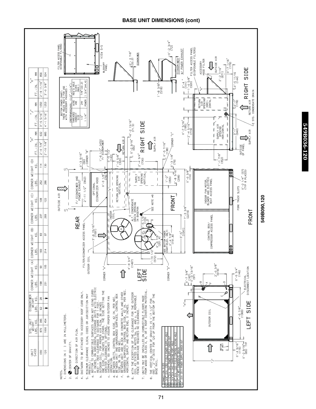 Bryant 542J, 548F manual 549B036-120 549B090,120 