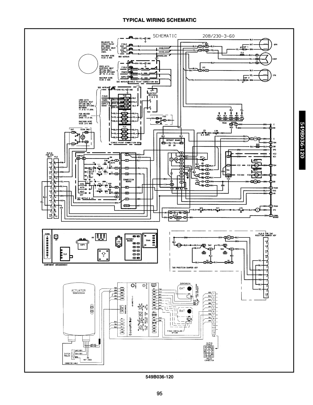 Bryant 542J, 548F manual Typical Wiring Schematic, 549B036-120 