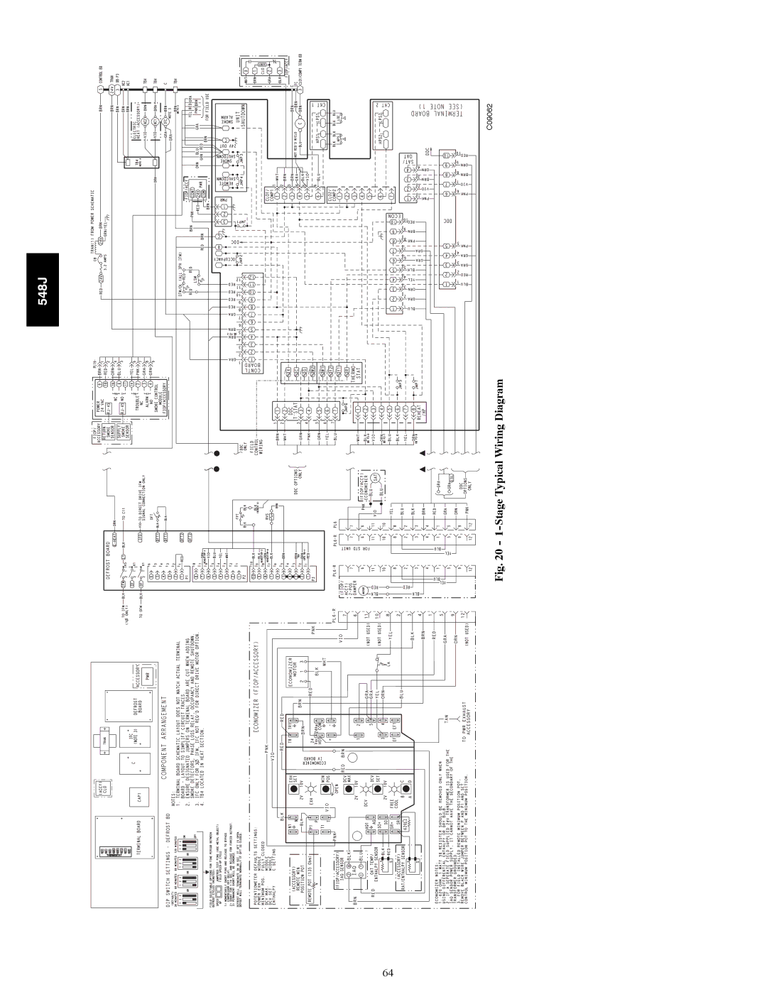 Bryant 548J manual Stage Typical Wiring Diagram 