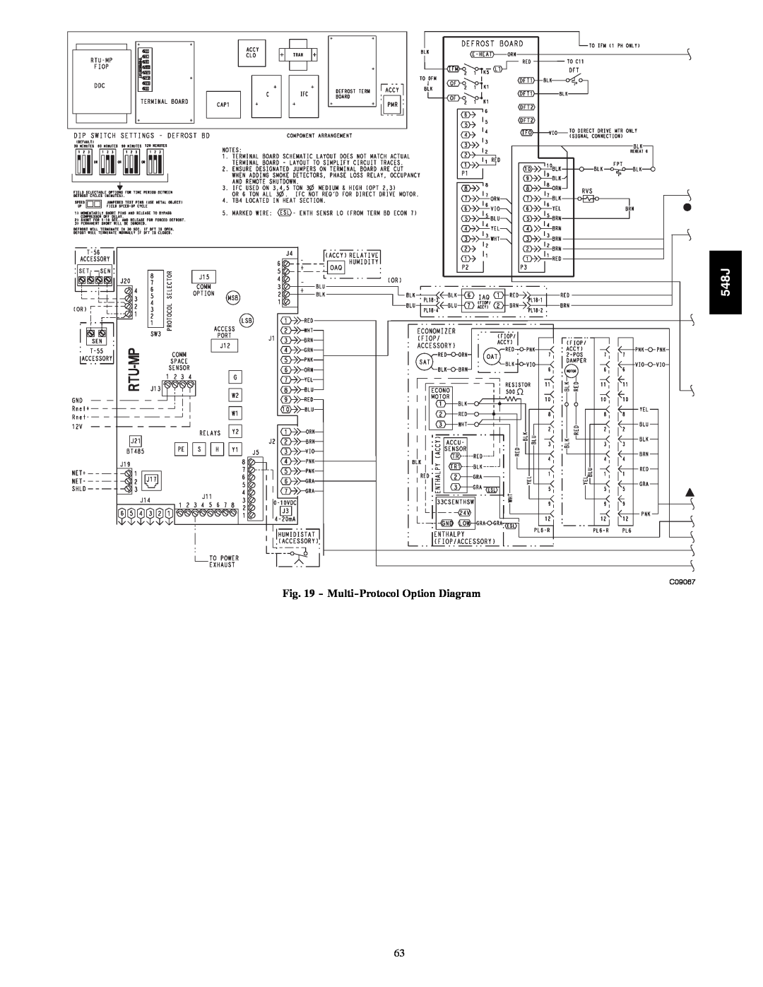Bryant 548J manual Multi-ProtocolOption Diagram, C09067 