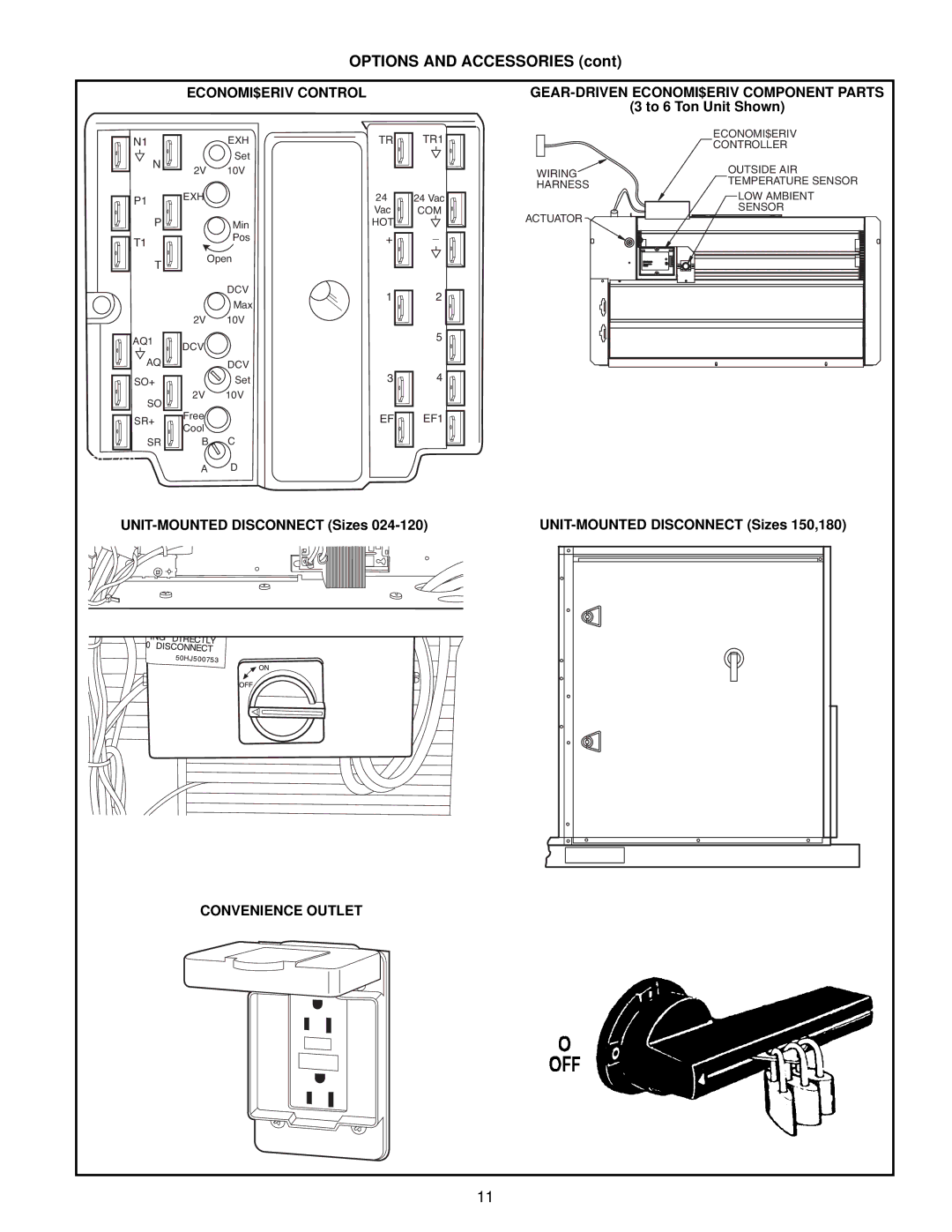 Bryant 549C manual Convenience Outlet 