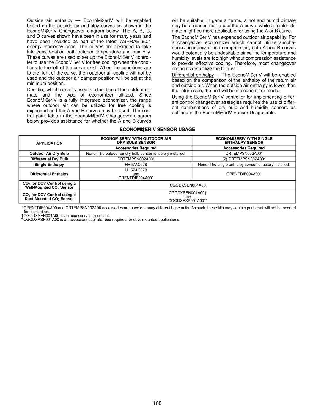 Bryant 549C manual ECONOMI$ERIV Sensor Usage, Differential Dry Bulb 