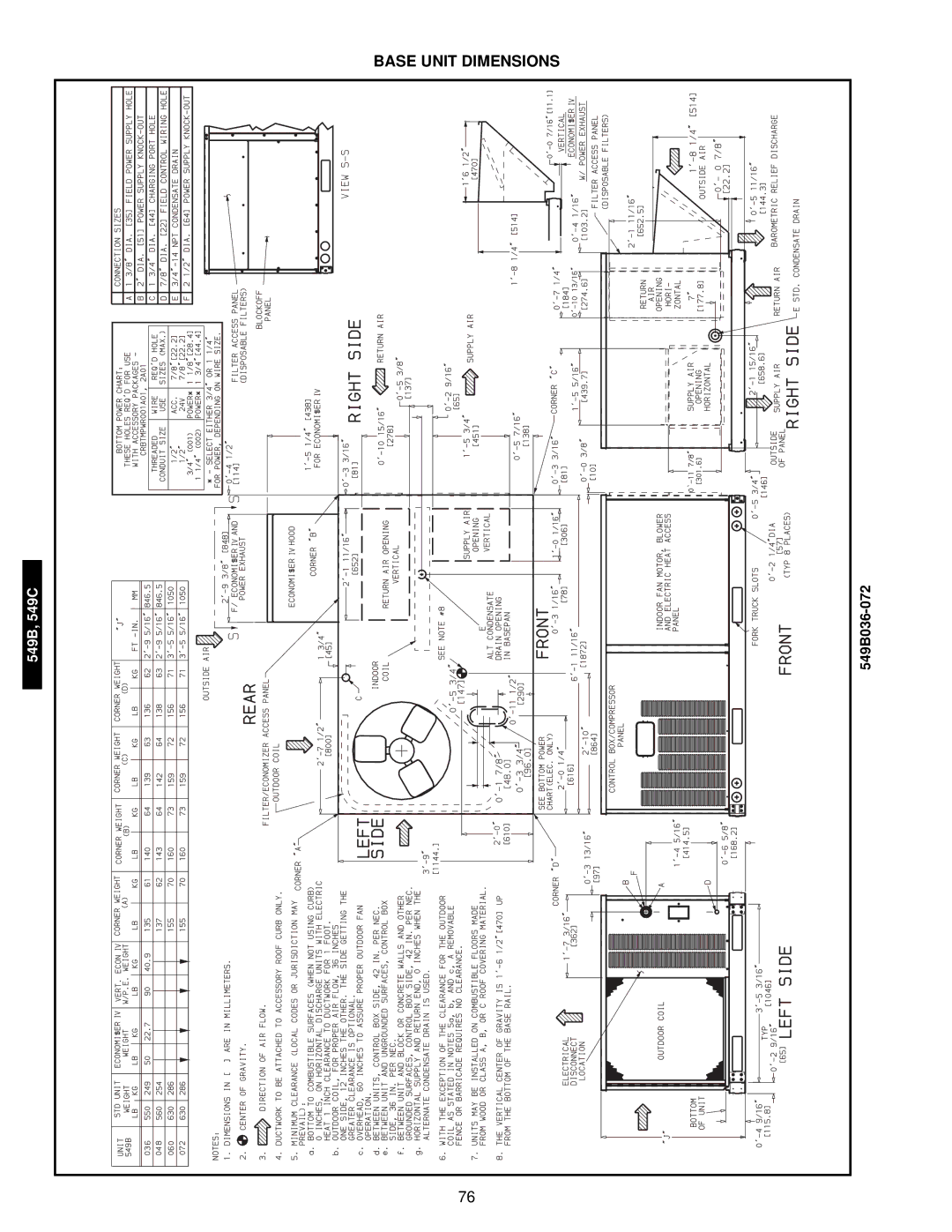 Bryant manual 549B, 549C 549B036-072 