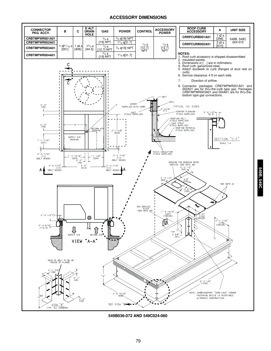 Bryant manual 549B036-072 and 549C024-060 