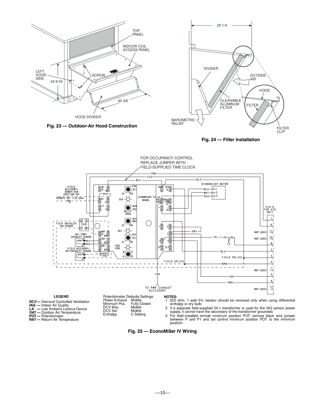 Bryant 551B installation instructions Outdoor-Air Hood Construction 