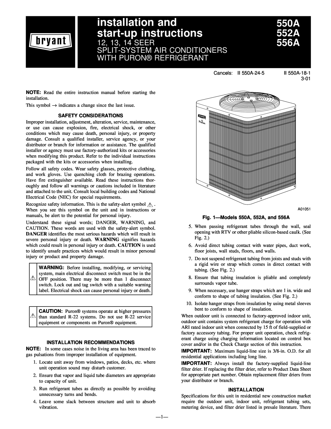 Bryant 556A warranty preliminary product fact sheet, Seer Split-System, Features, Limited Warranty 