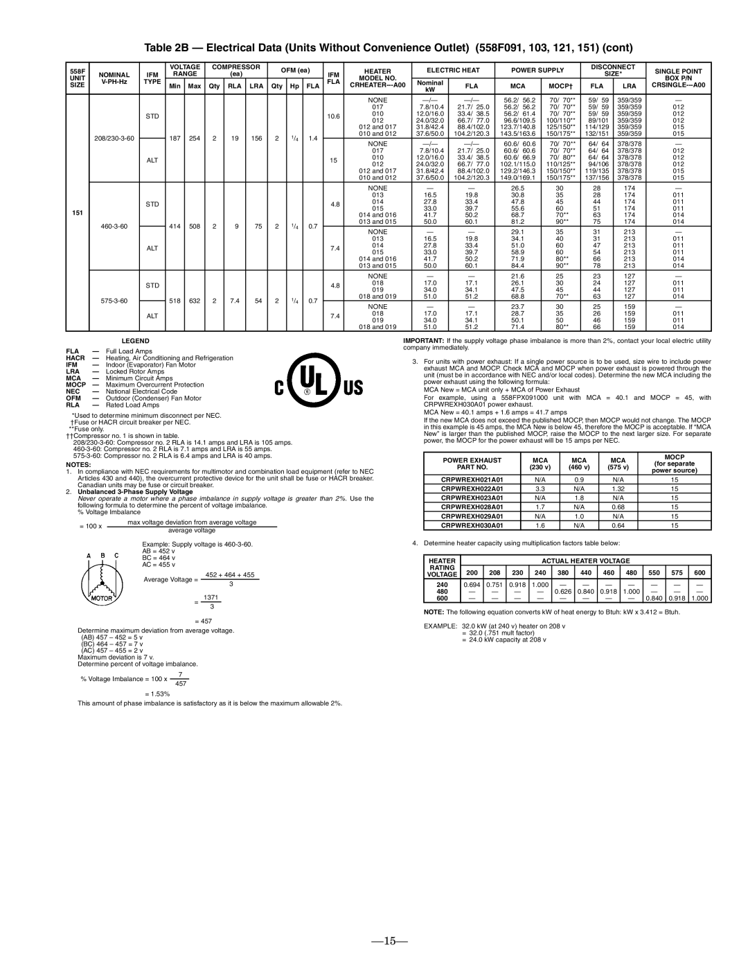 Bryant 558F installation instructions 151 