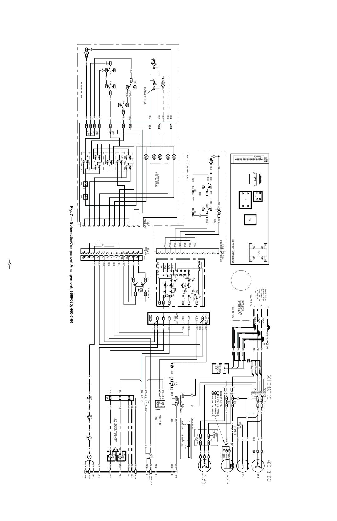 Bryant 558F.36.1 manual Schematic/Component Arrangement 558F060 