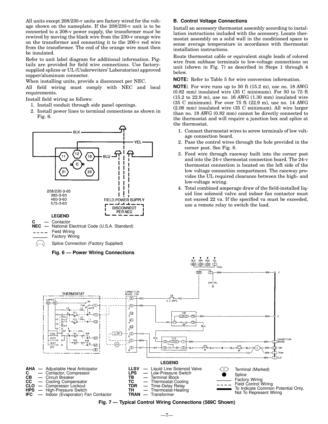 Bryant 569C installation instructions Ð7Ð 