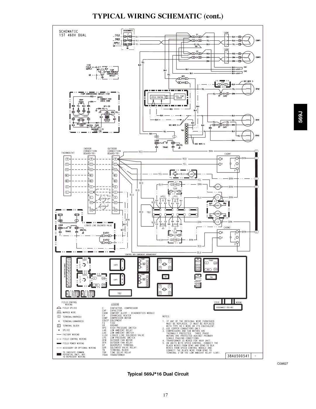 Bryant 569J manual Typical Wiring Schematic 