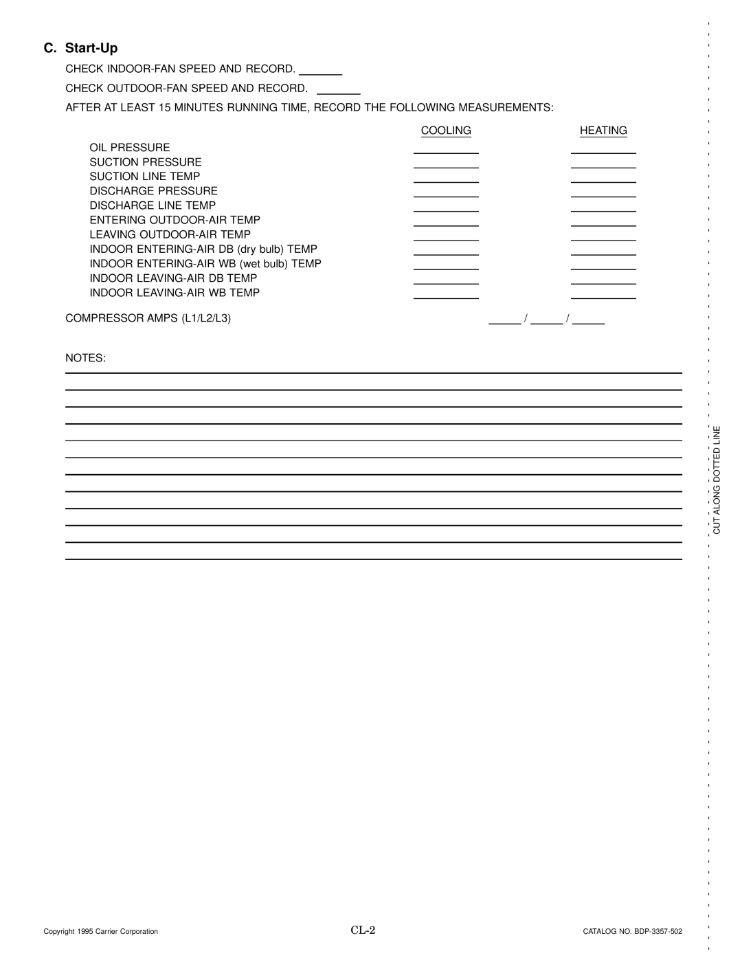 Bryant 575A installation instructions Start-Up 