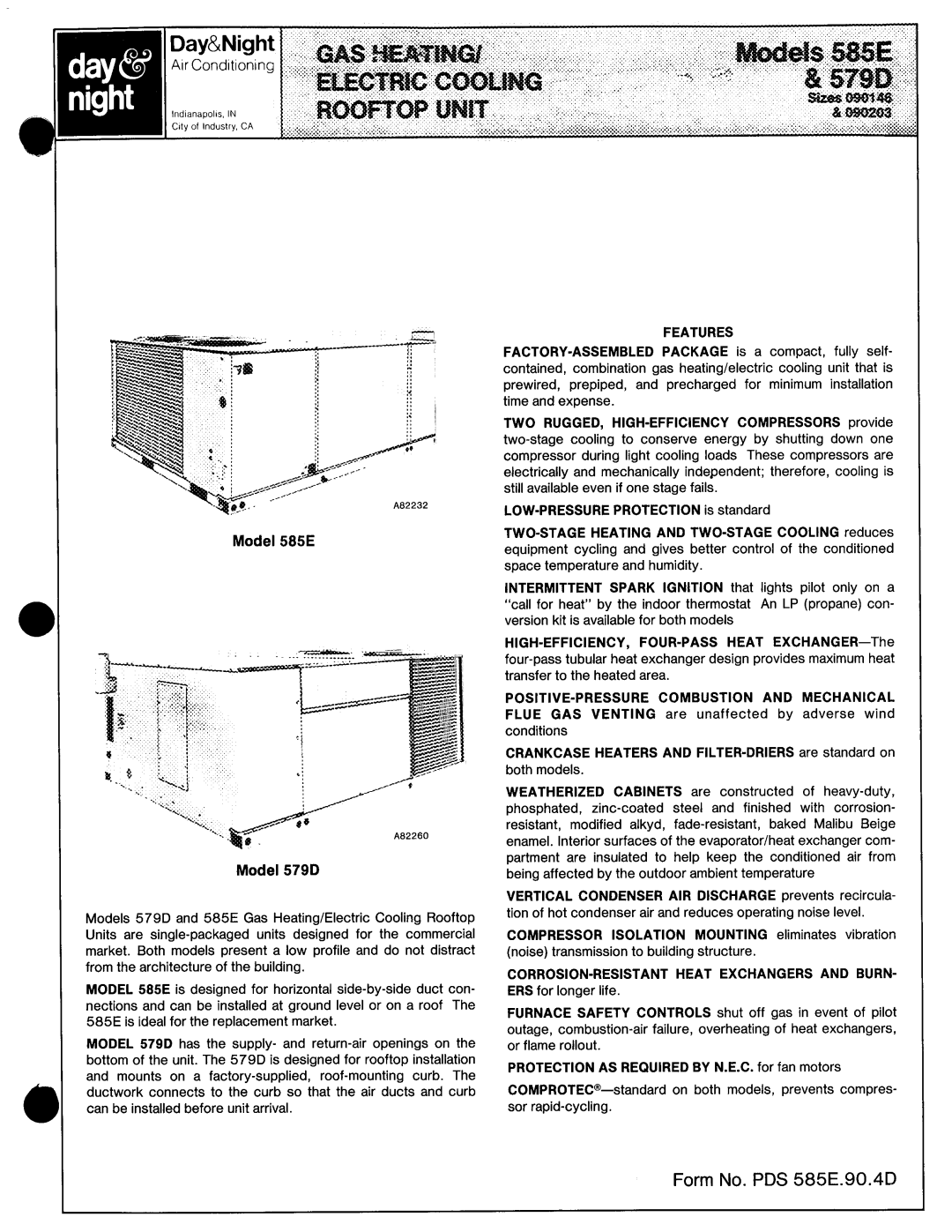 Bryant 585E, 579D manual 