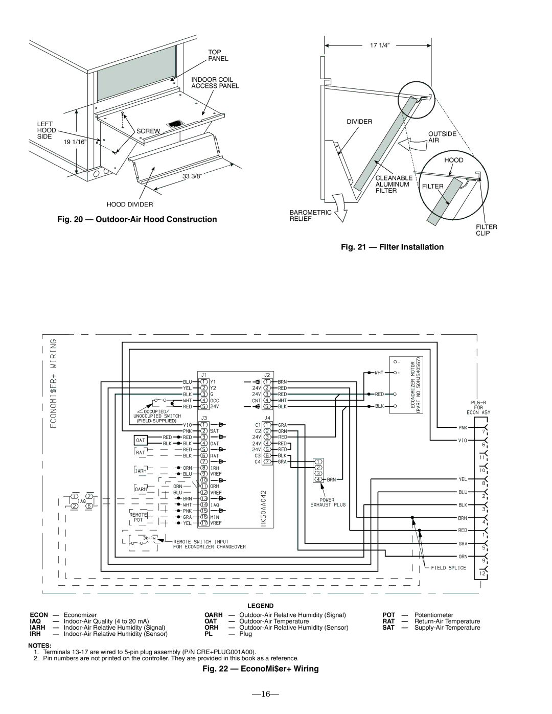 Bryant 580F installation instructions Oarh, Iaq, Oat, Iarh, Orh, Irh 