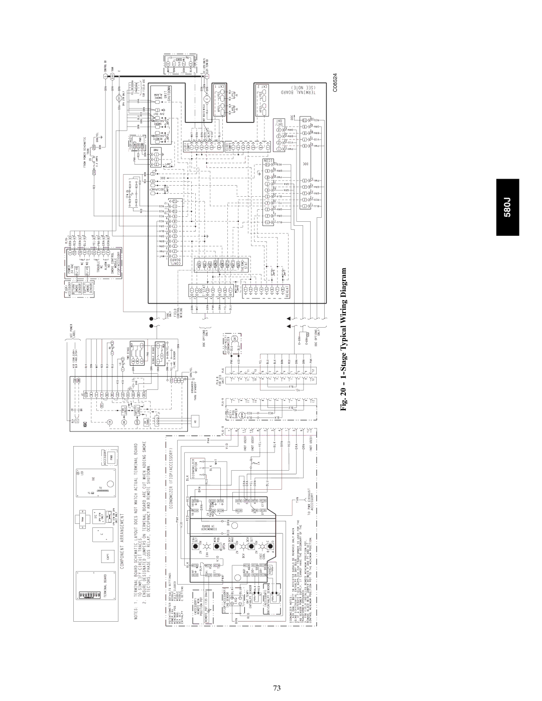 Bryant 580J manual Stage Typical Wiring Diagram 