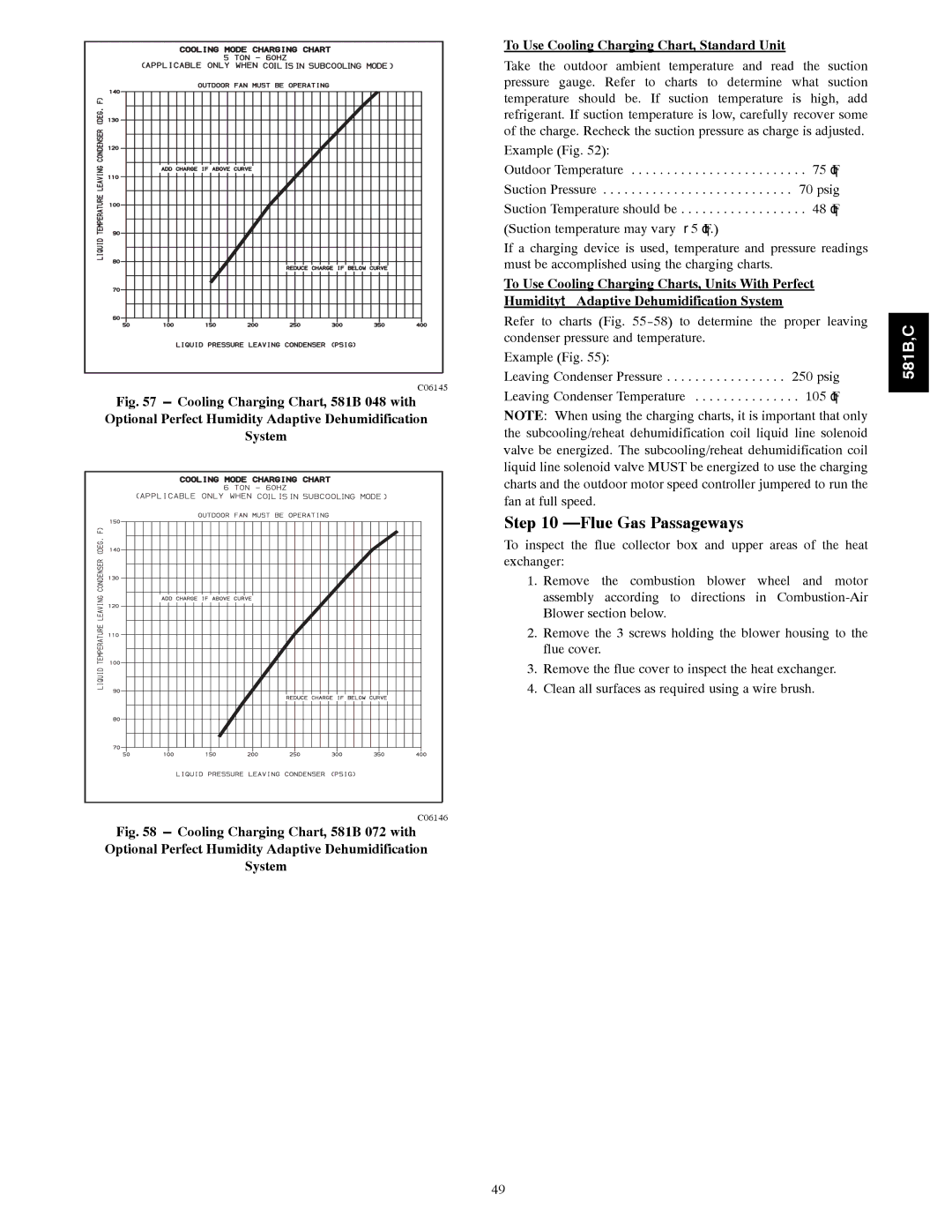 Bryant 581B036--072, 581C024--060 installation instructions Flue Gas Passageways 