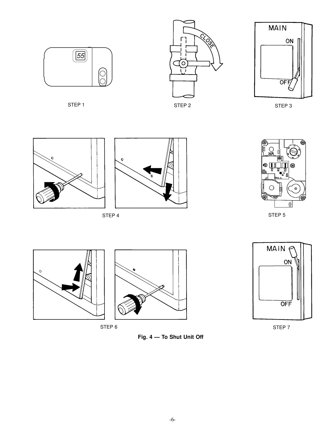 Bryant 583A manual To Shut Unit Off 