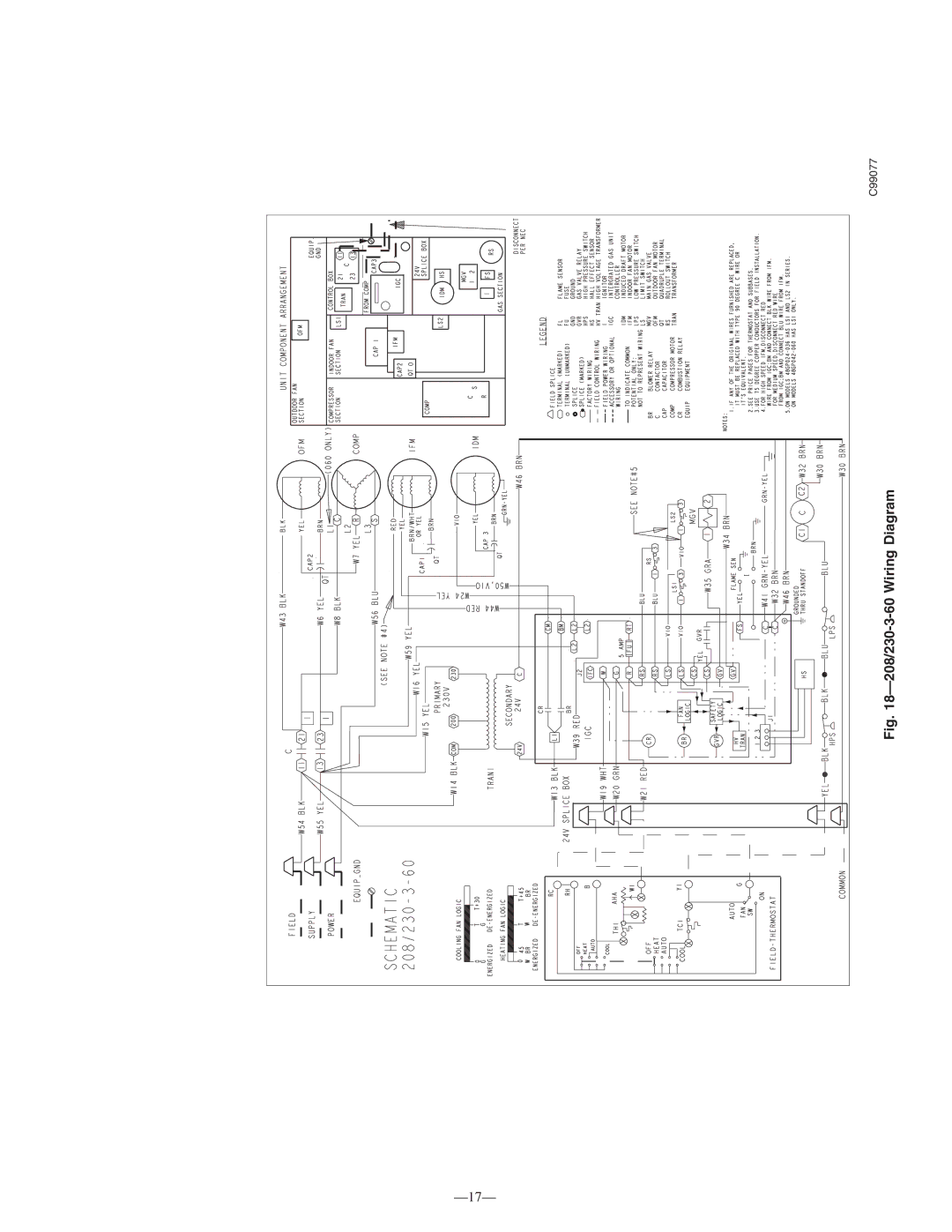 Bryant 583B instruction manual 208/230-3-60 Wiring Diagram 